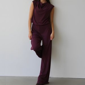 Amélie & Amélie Beijing jumpsuit aubergine