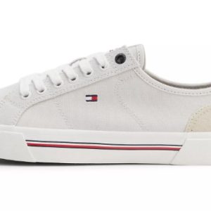 Tommy Hilfiger CORE CORPORATE CANVAS sneaker heren wit