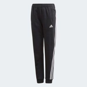 Adidas 3-Stripes Tapered Leg Broek zwart