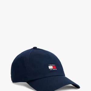 Tommy Hilfiger baseballpet met logo donkerblauw